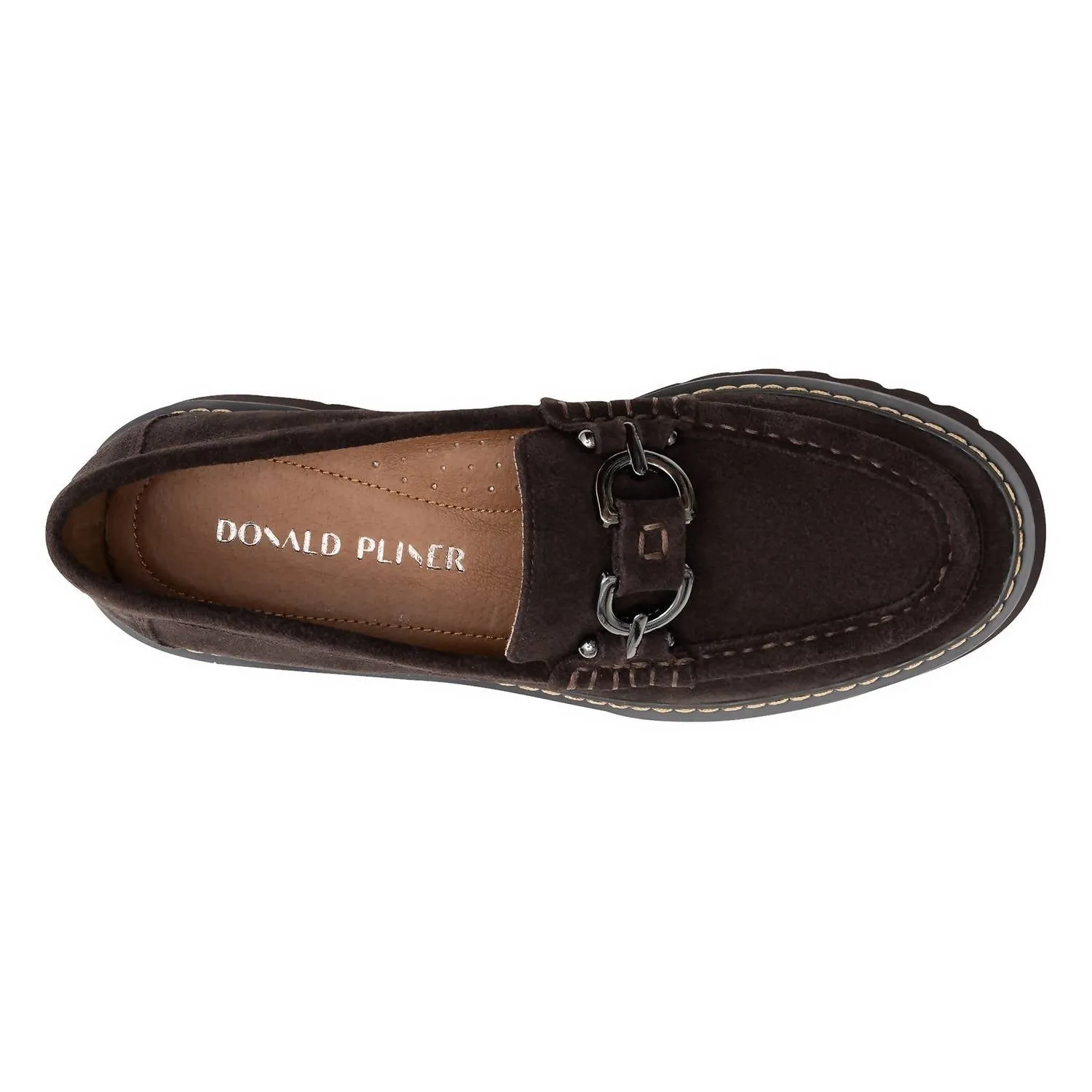 Women Heliocs Loafer In Dark Brown Suede
