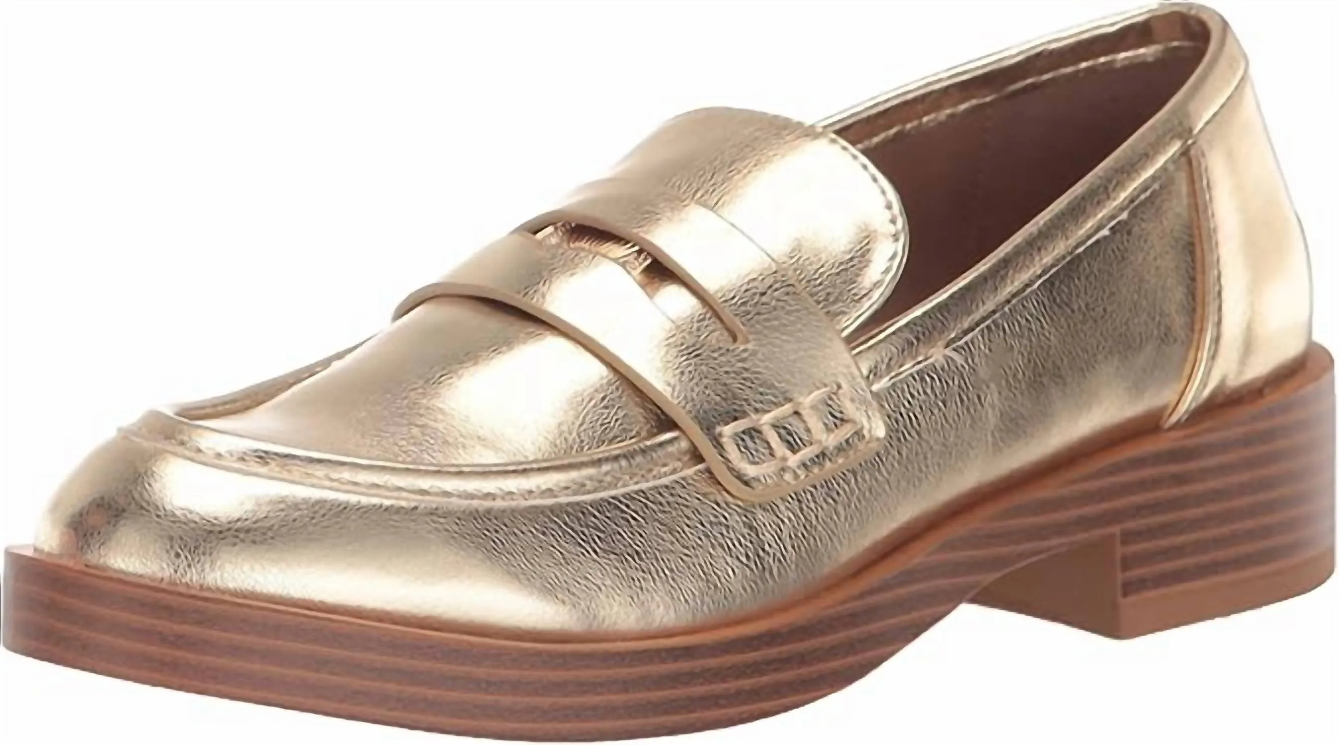 Women Porter Loafer In Gold