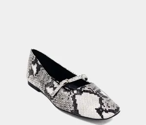 Women's Adele Flat Shoes In Snake Print