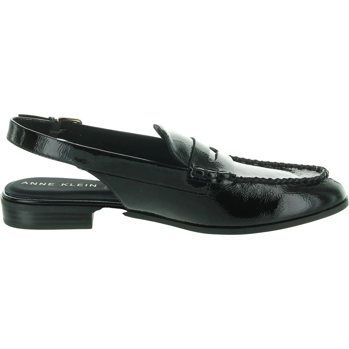 Womens Adjustable Patent Loafers