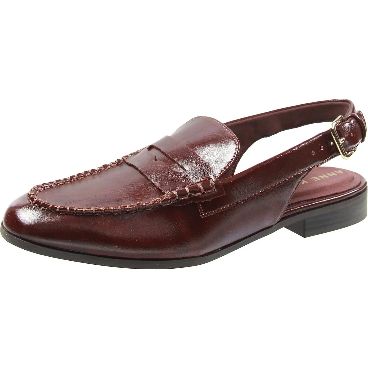 Womens Adjustable Patent Loafers