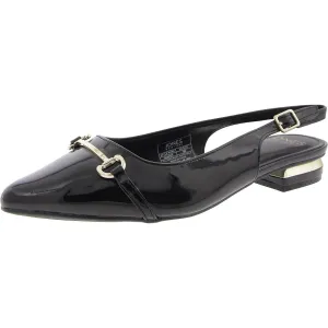 Womens Adjustable Patent Slingbacks