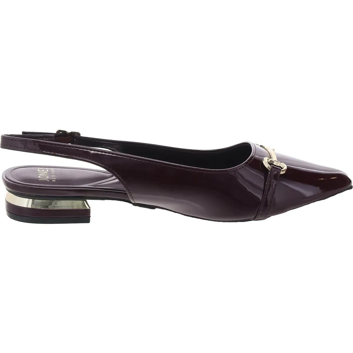 Womens Adjustable Patent Slingbacks