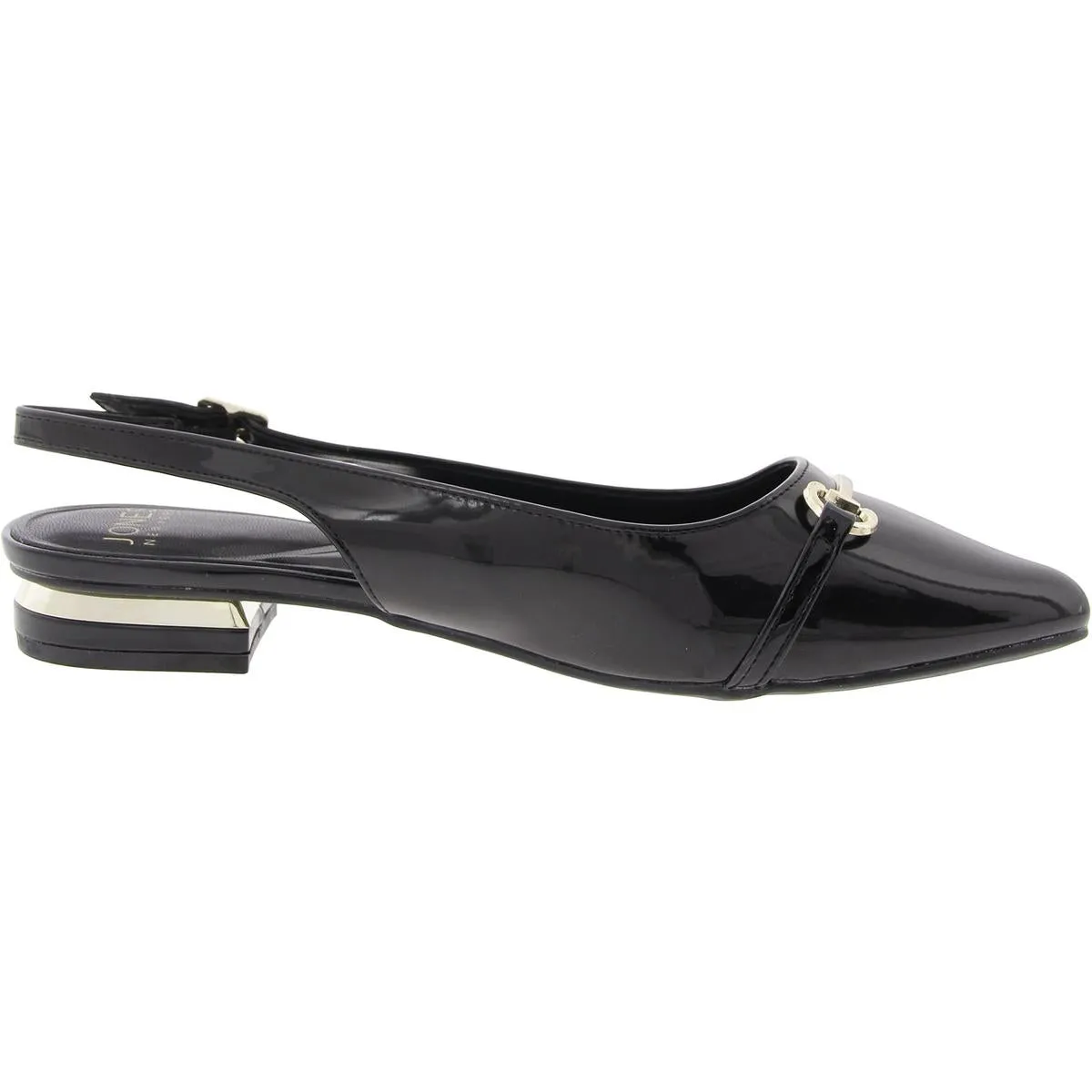 Womens Adjustable Patent Slingbacks