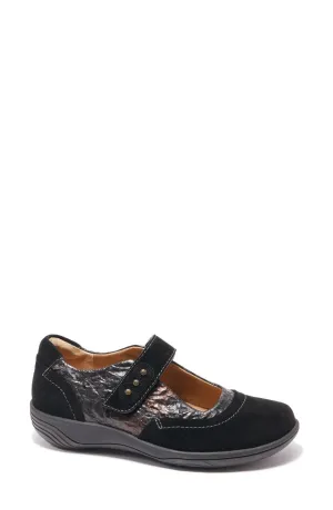 Women's Aloe Mary Jane Shoes In Black Suede