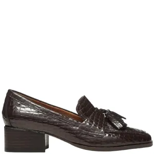 Women's Avi Loafer In Brown Croco
