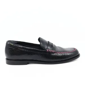 Women's Blanket Stitch Loafer In Black