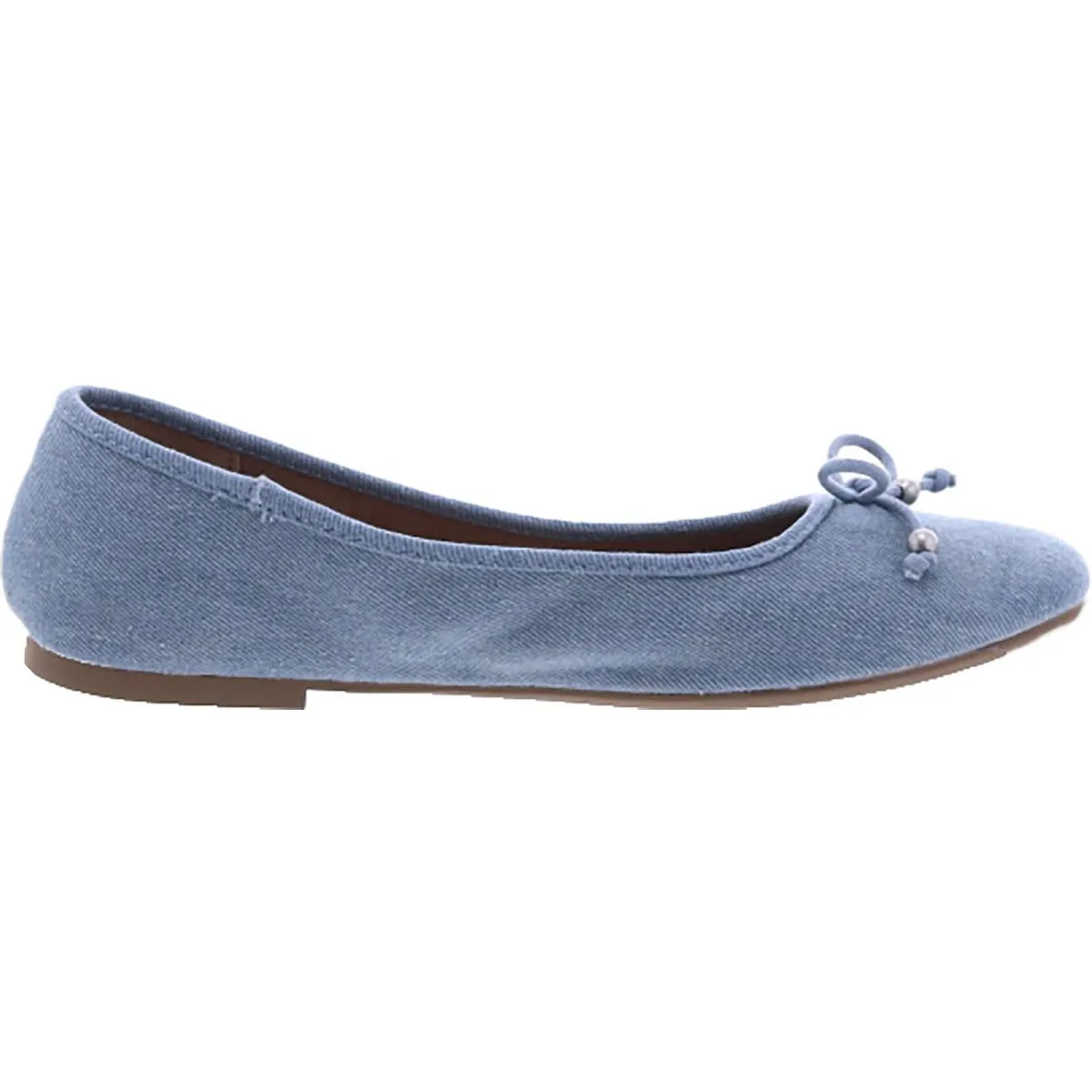Womens Bow Slip On Ballet Flats