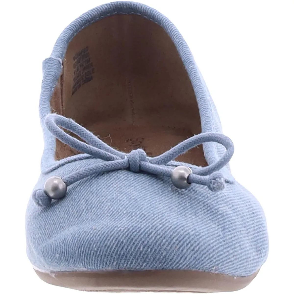 Womens Bow Slip On Ballet Flats