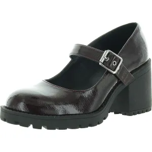 Womens Buckle Patent Mary Janes