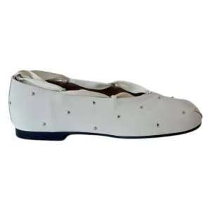 Women's Byul Ribbon Flats In Ivory