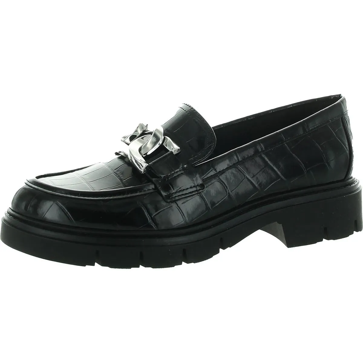 Womens Chain Manmade Loafers
