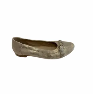 Women's Cherish Ballet Flats In Soft Gold Metallic