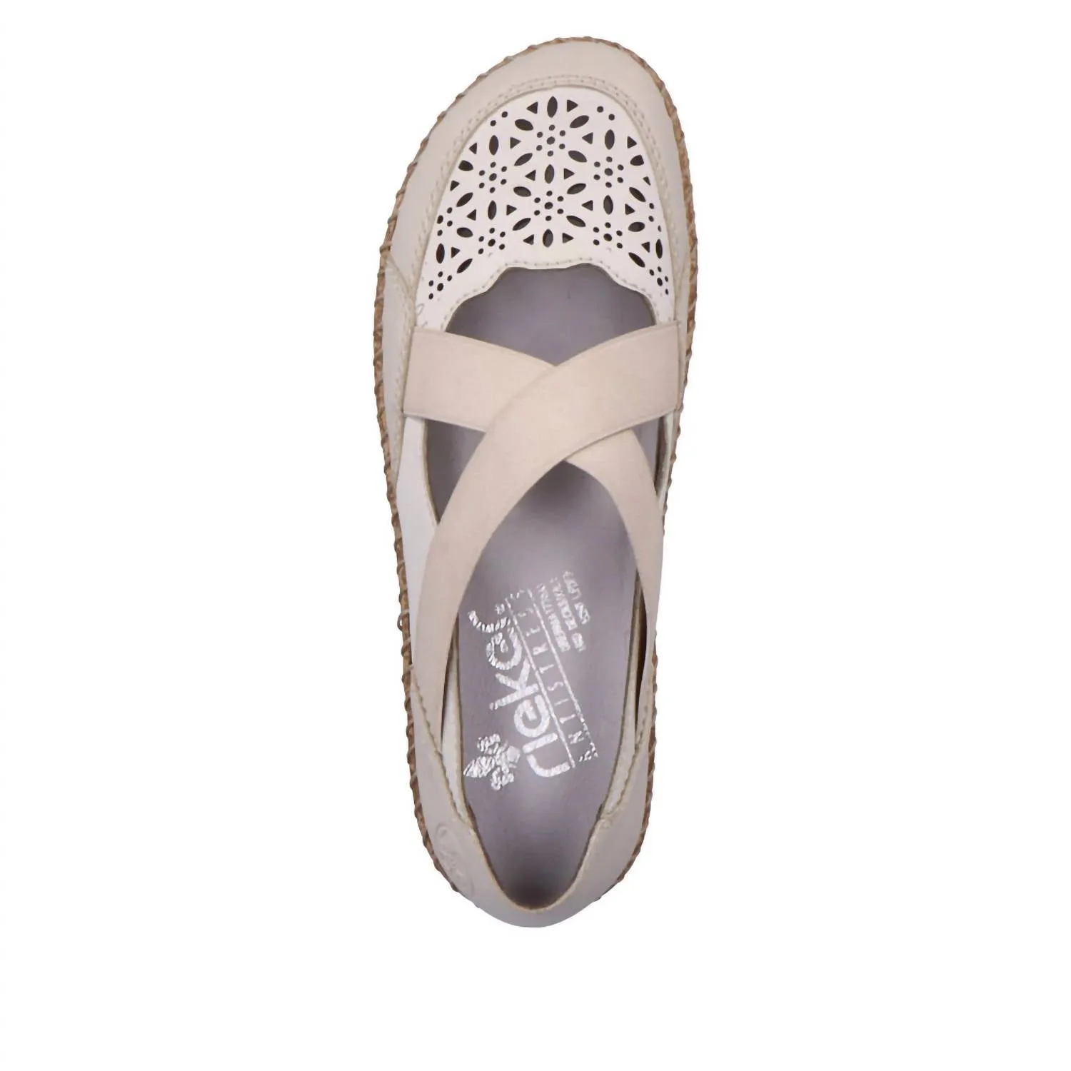 Women's Cindy 53 Flat Shoes In Perle/offwhite