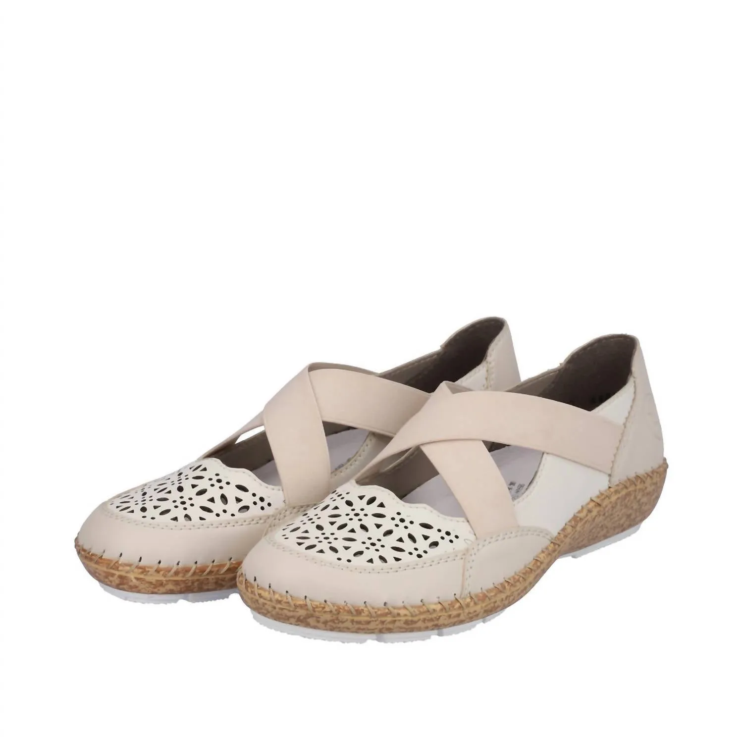 Women's Cindy 53 Flat Shoes In Perle/offwhite