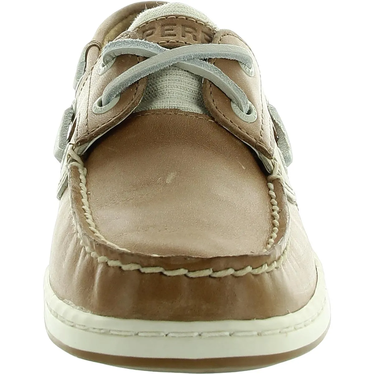 Womens Cushioned Footbed Leather Loafers