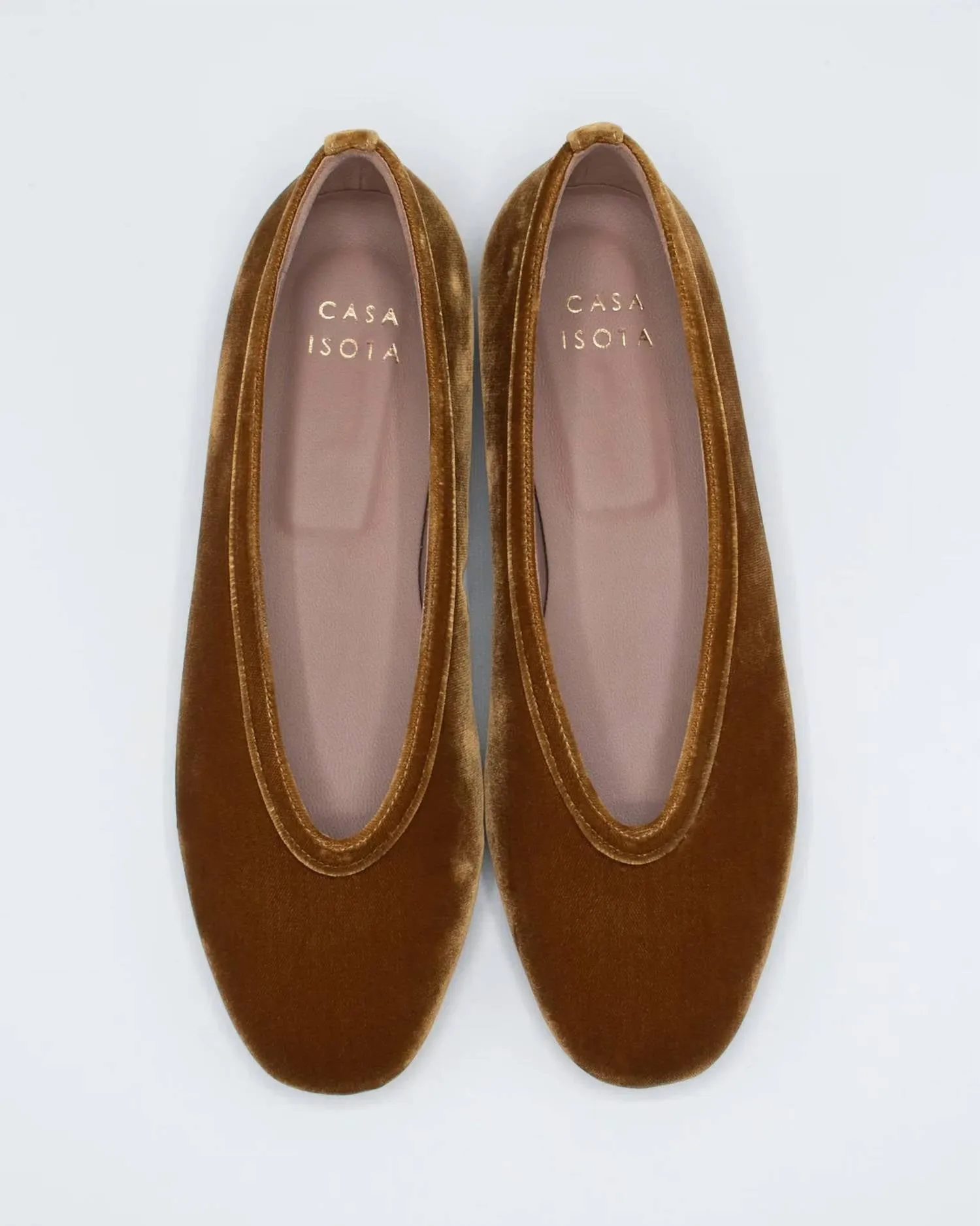 Women's Dafne Velvet Ballet Flats In Velvet Currey