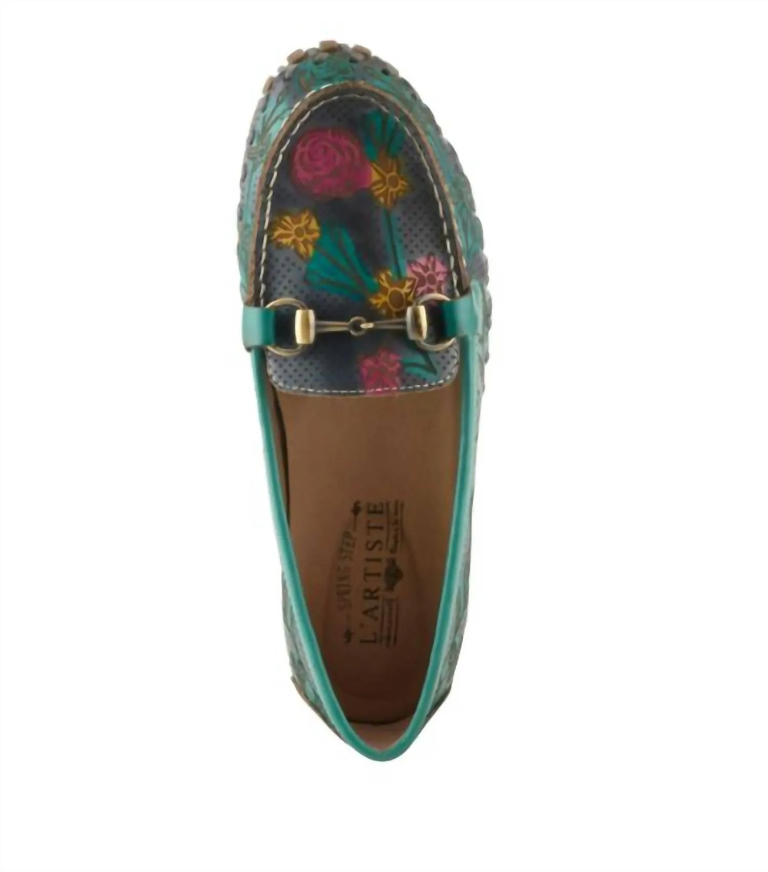 Women's Delavigne Leather Loafer In Teal