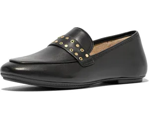 Women's Delicato Stud And Eyelet Loafer In Black