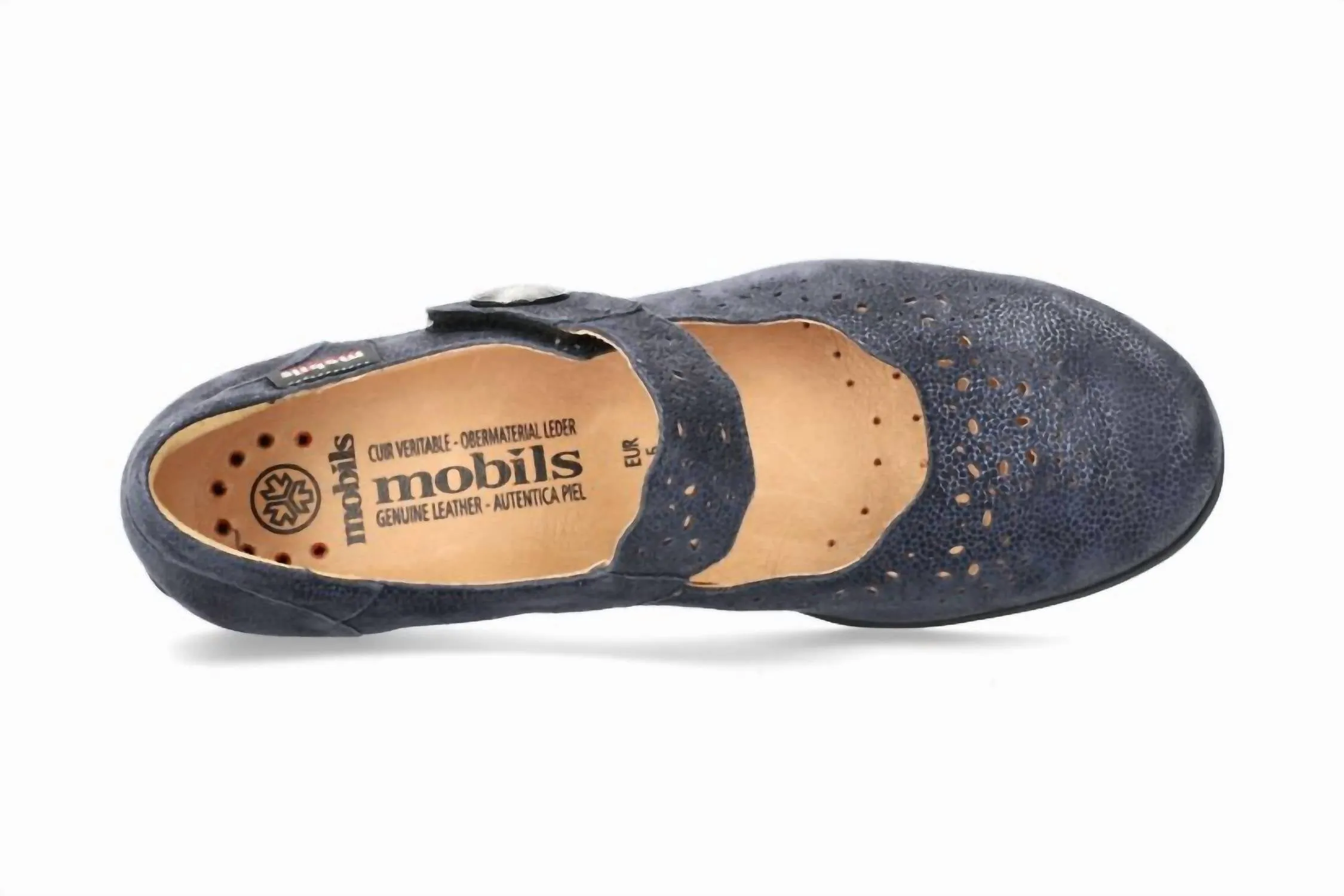 Women's Fabienne Hand Made Mary Jane In Navy Arctic