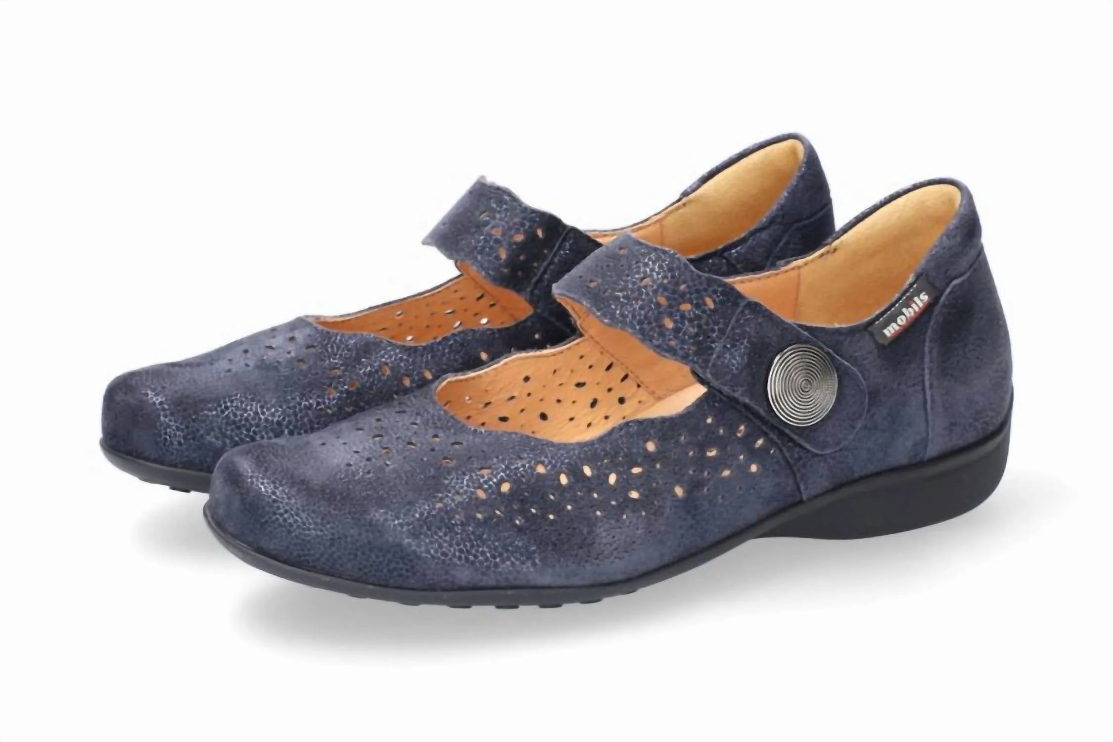 Women's Fabienne Hand Made Mary Jane In Navy Arctic