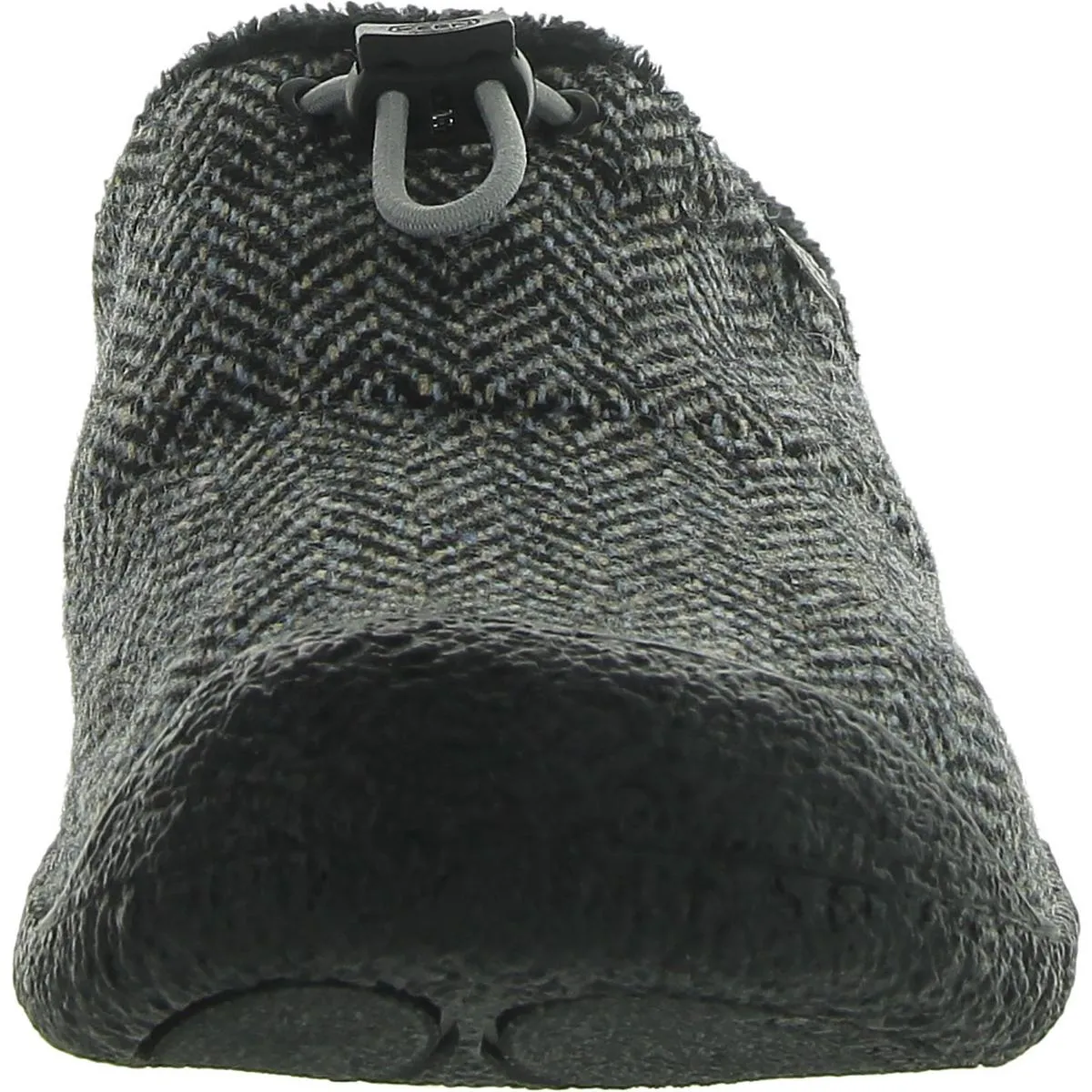 Womens Faux Fur Lined Herringbone Clogs