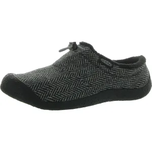 Womens Faux Fur Lined Herringbone Clogs