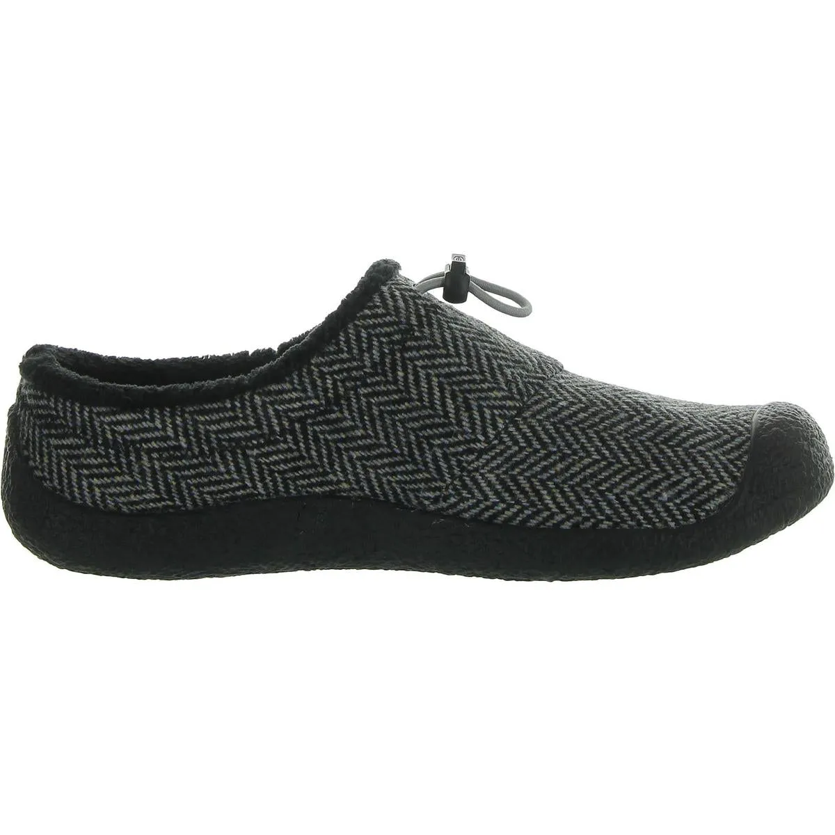 Womens Faux Fur Lined Herringbone Clogs