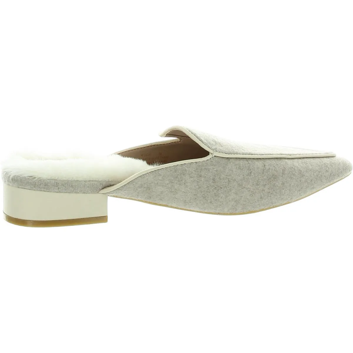 Womens Faux Fur Lined Polyester Mules