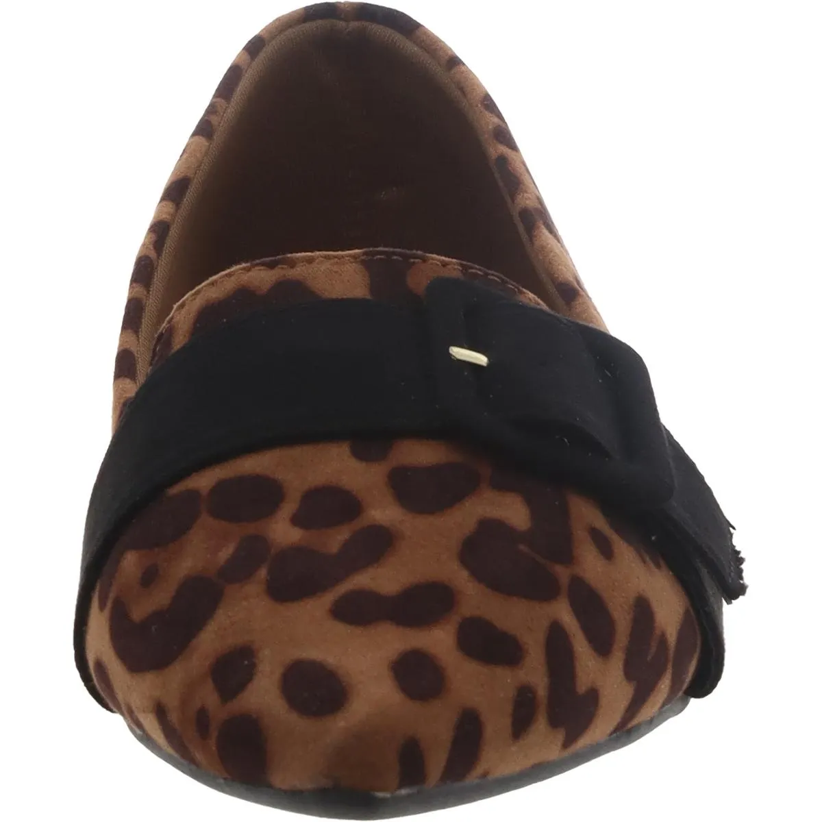 Womens Faux Suede Slip On Ballet Flats