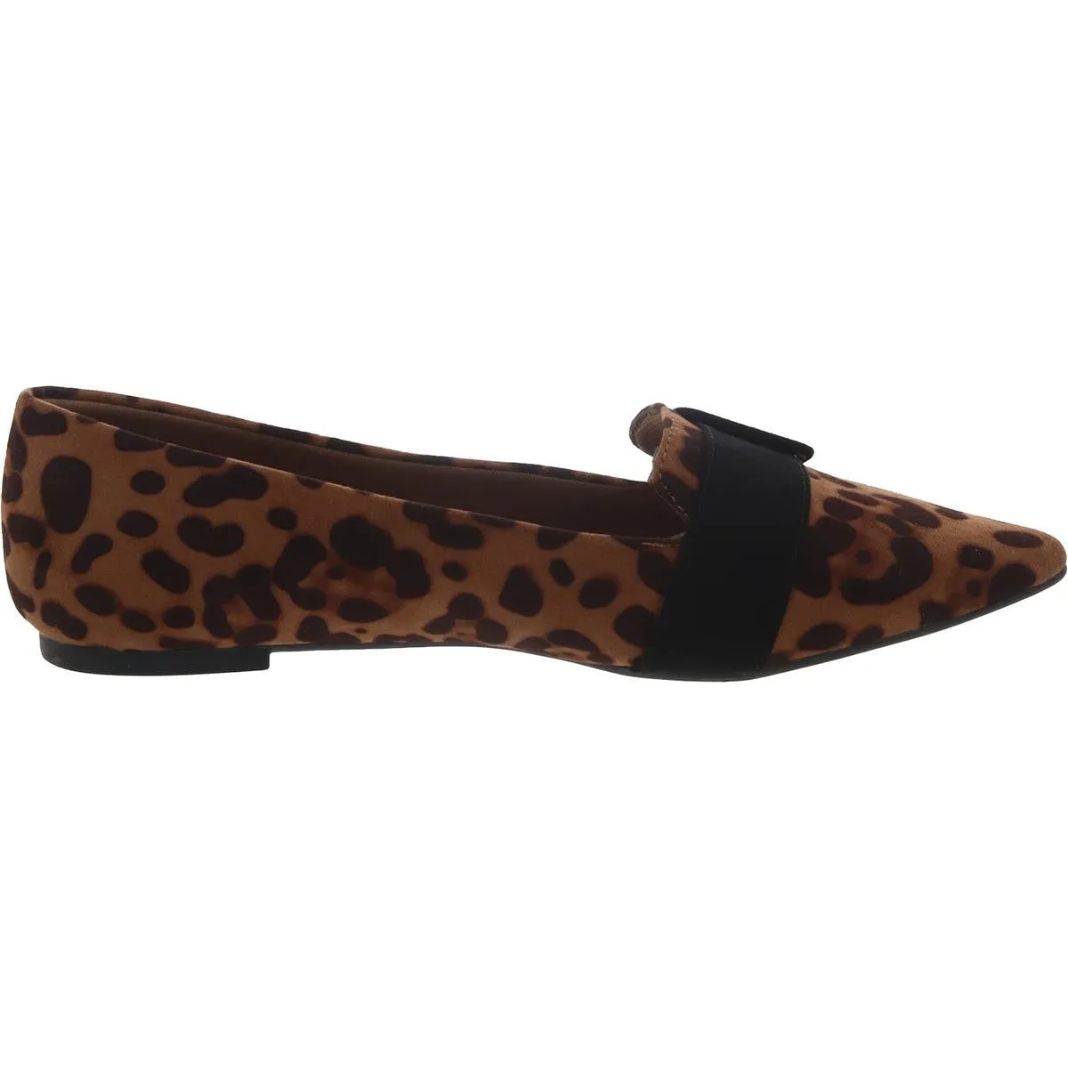 Womens Faux Suede Slip On Ballet Flats