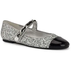 Womens Glitter Man Made Mary Janes