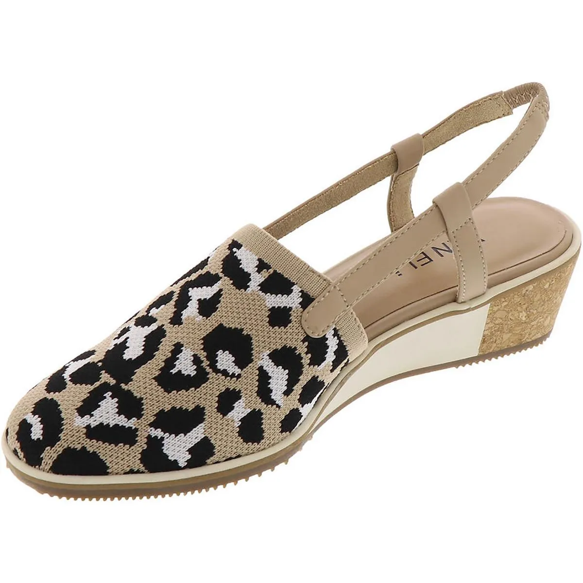 Womens Knit Slip-On Slingbacks