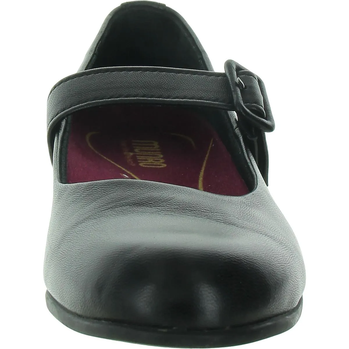 Womens Leather Round toe Ballet Flats