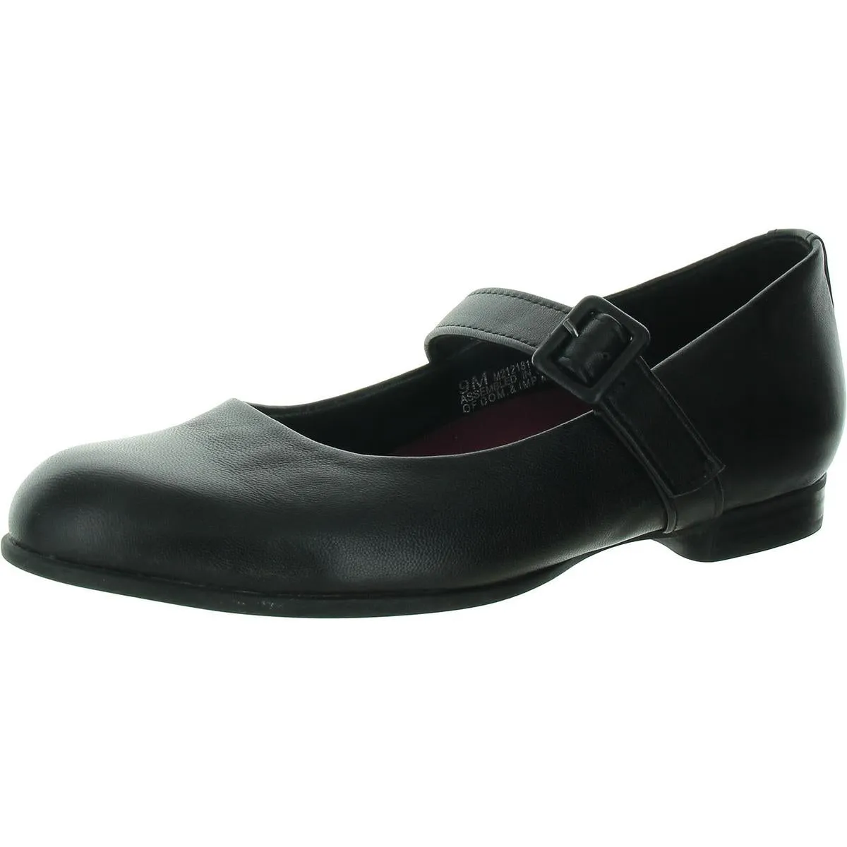 Womens Leather Round toe Ballet Flats