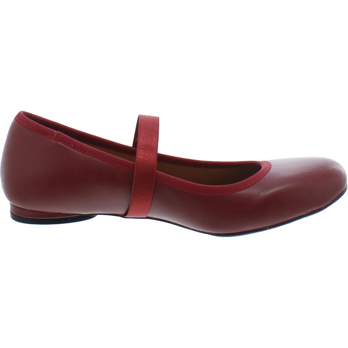 Womens Leather Slip On Mary Janes
