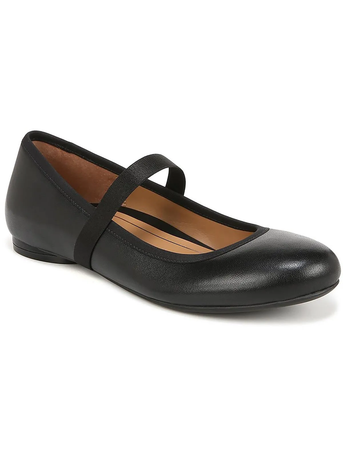 Womens Leather Slip On Mary Janes