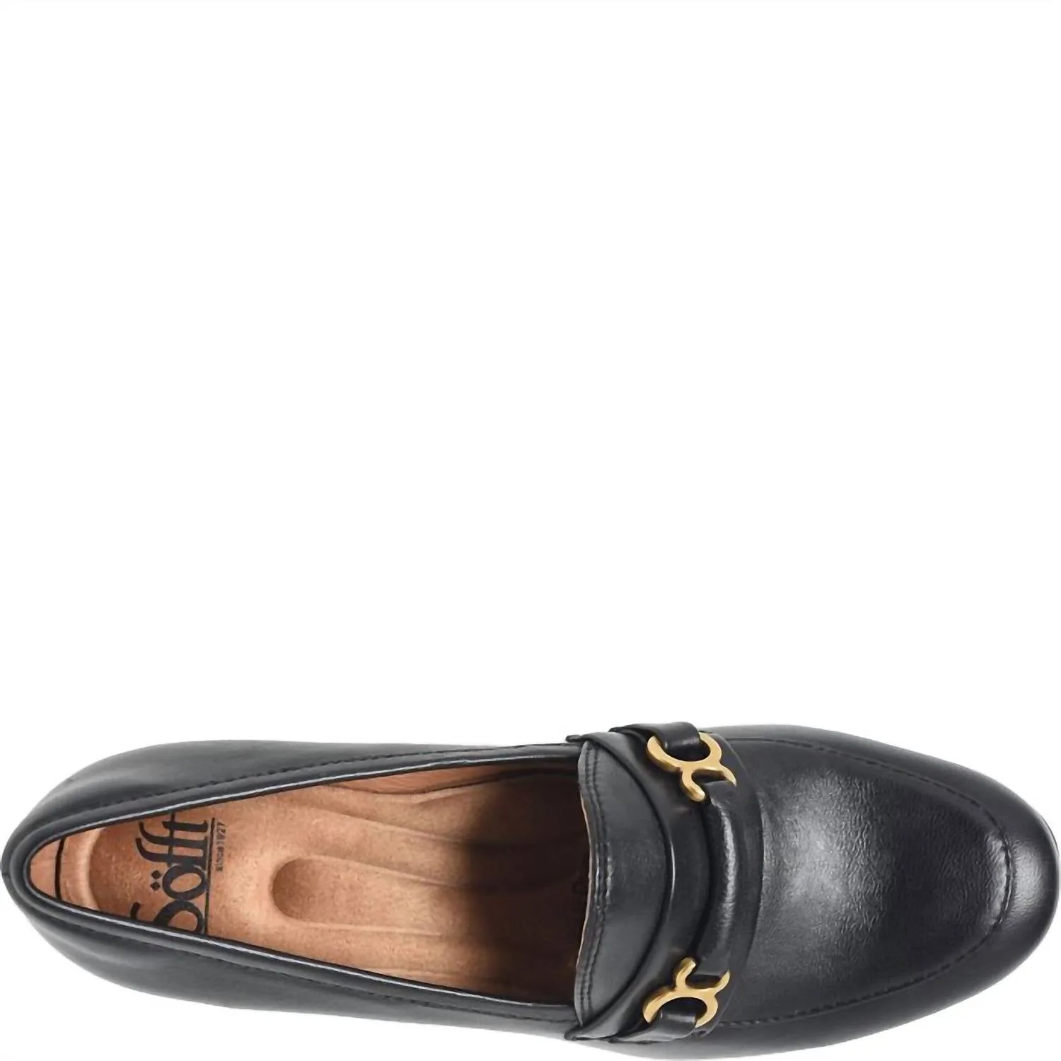 Women's Leona Heeled Loafer In Black
