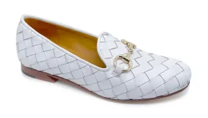 Women's Letti Woven Loafer In White