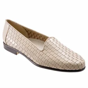 Women's Liz Woven Leather Shoes In Bone