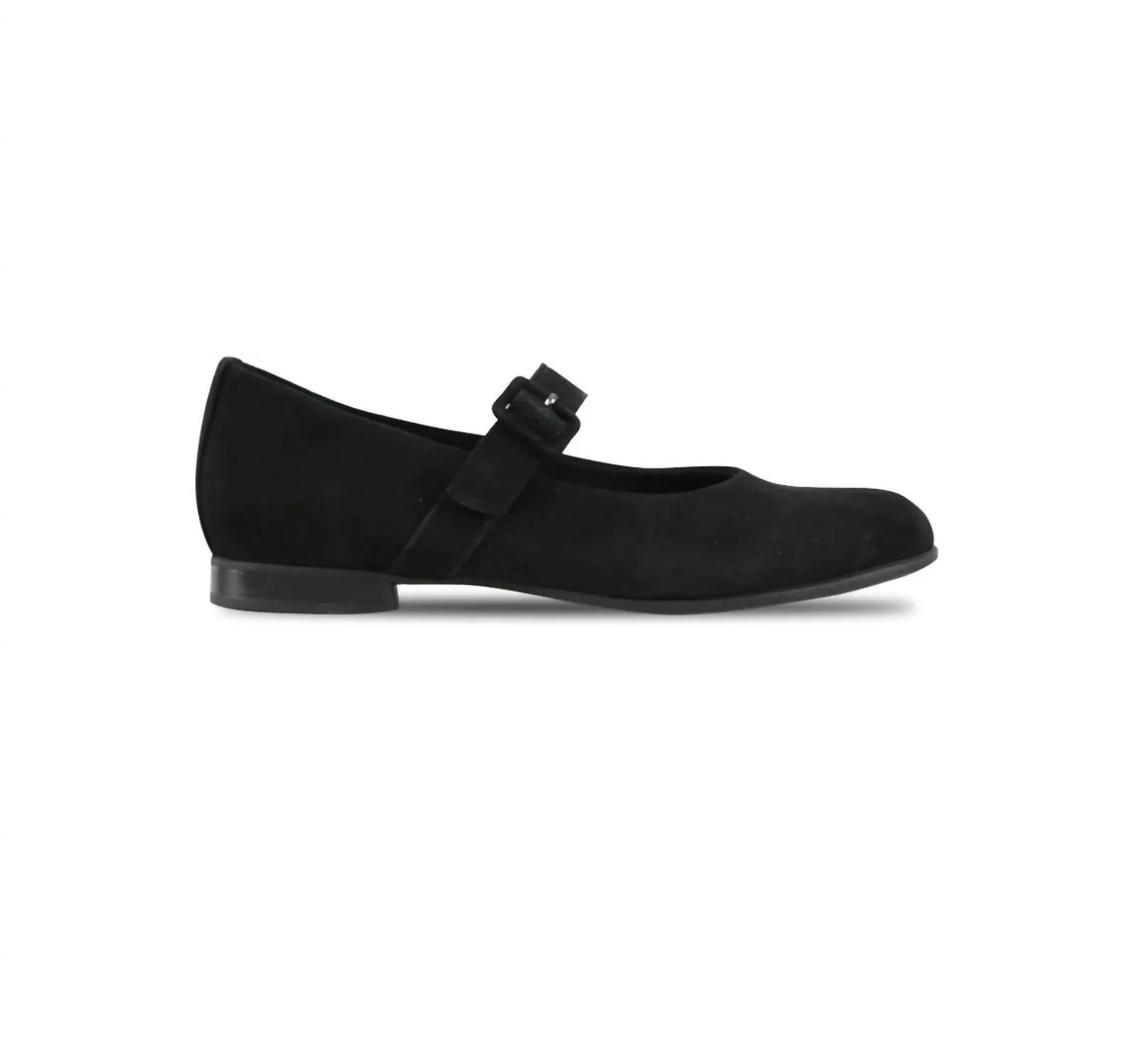 Women's Mary Jane Shoes In Black Suede