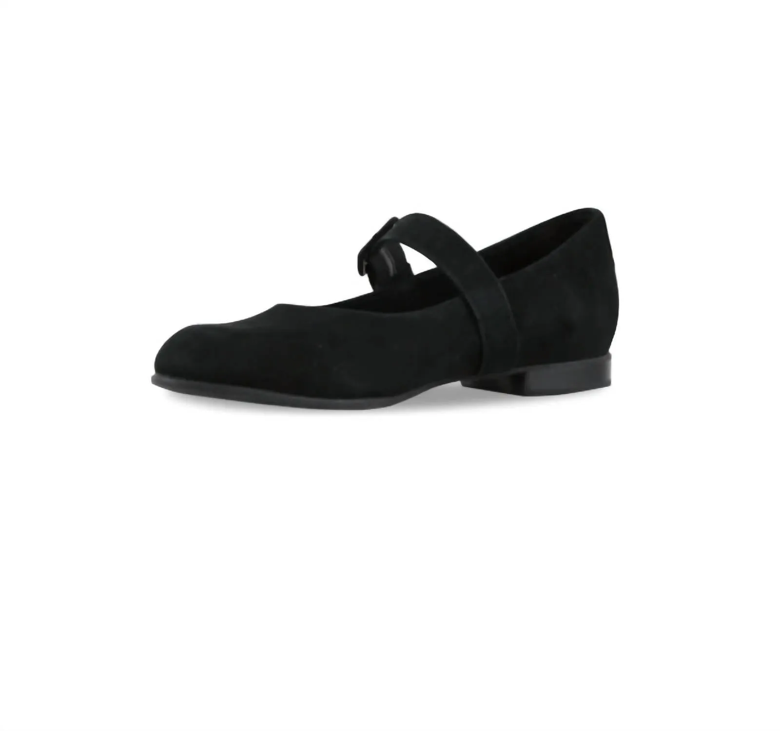 Women's Mary Jane Shoes In Black Suede