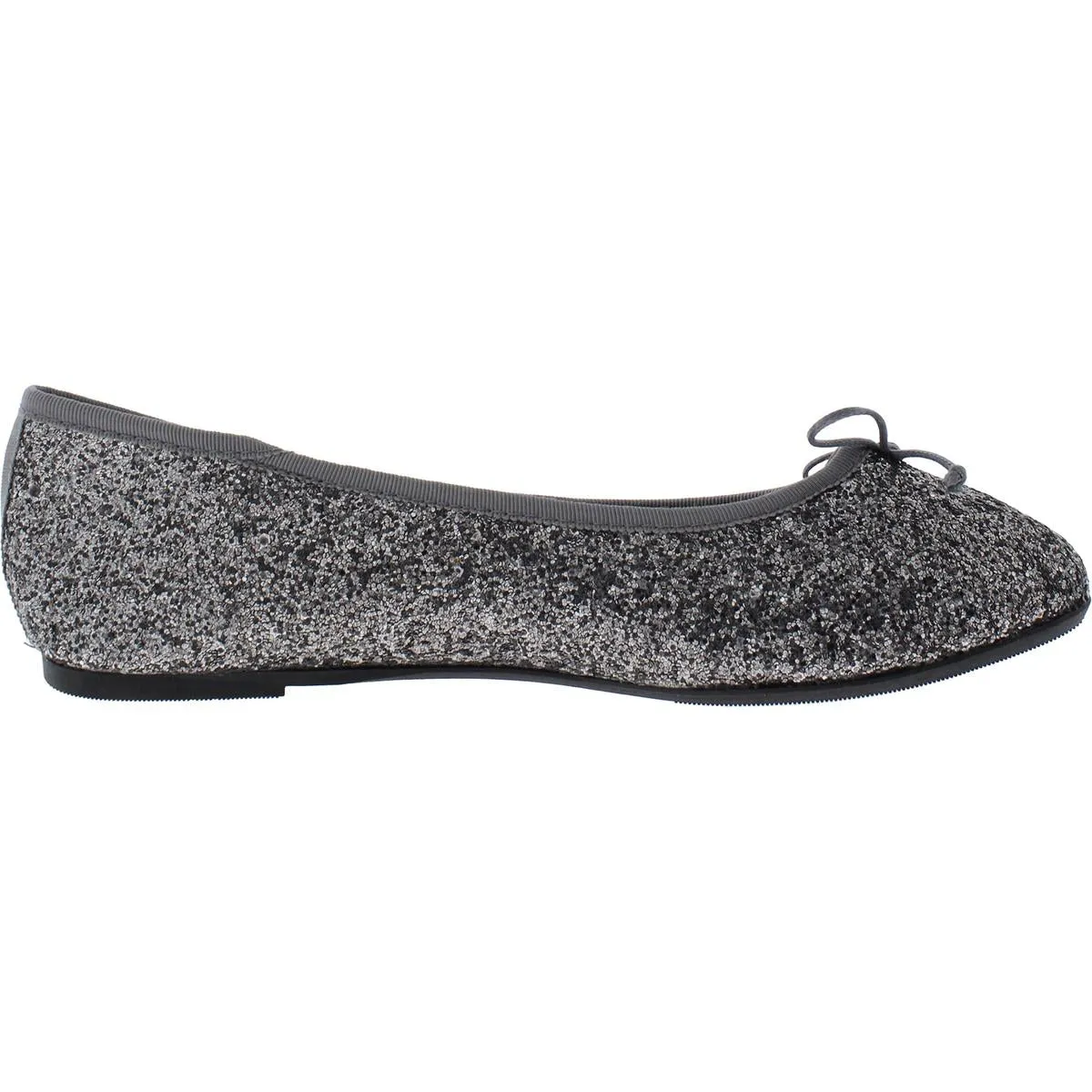 Womens Metallic Glitter Ballet Flats