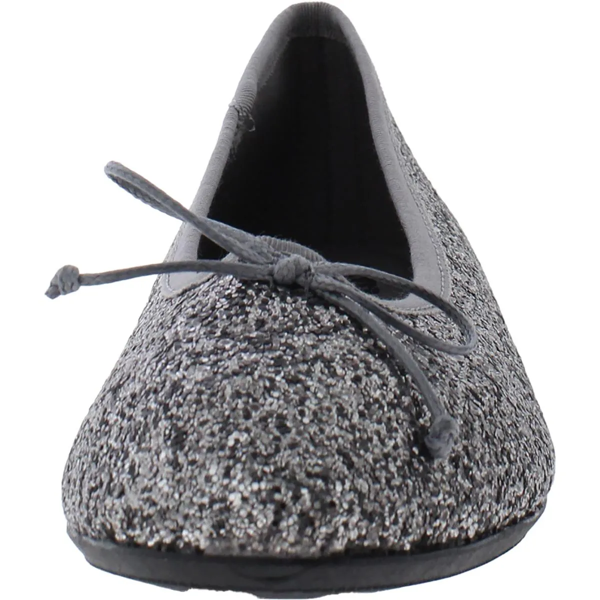 Womens Metallic Glitter Ballet Flats