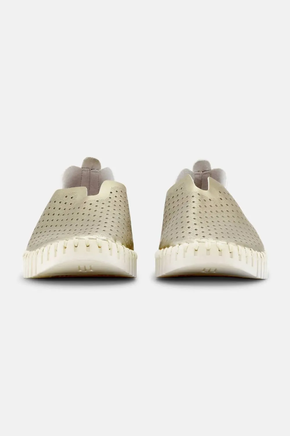 Women's Metallic Tulip Slip-On In Platin