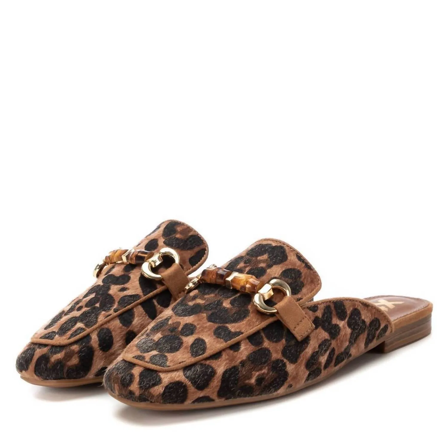 Women's Mocasines Sandals In Camel