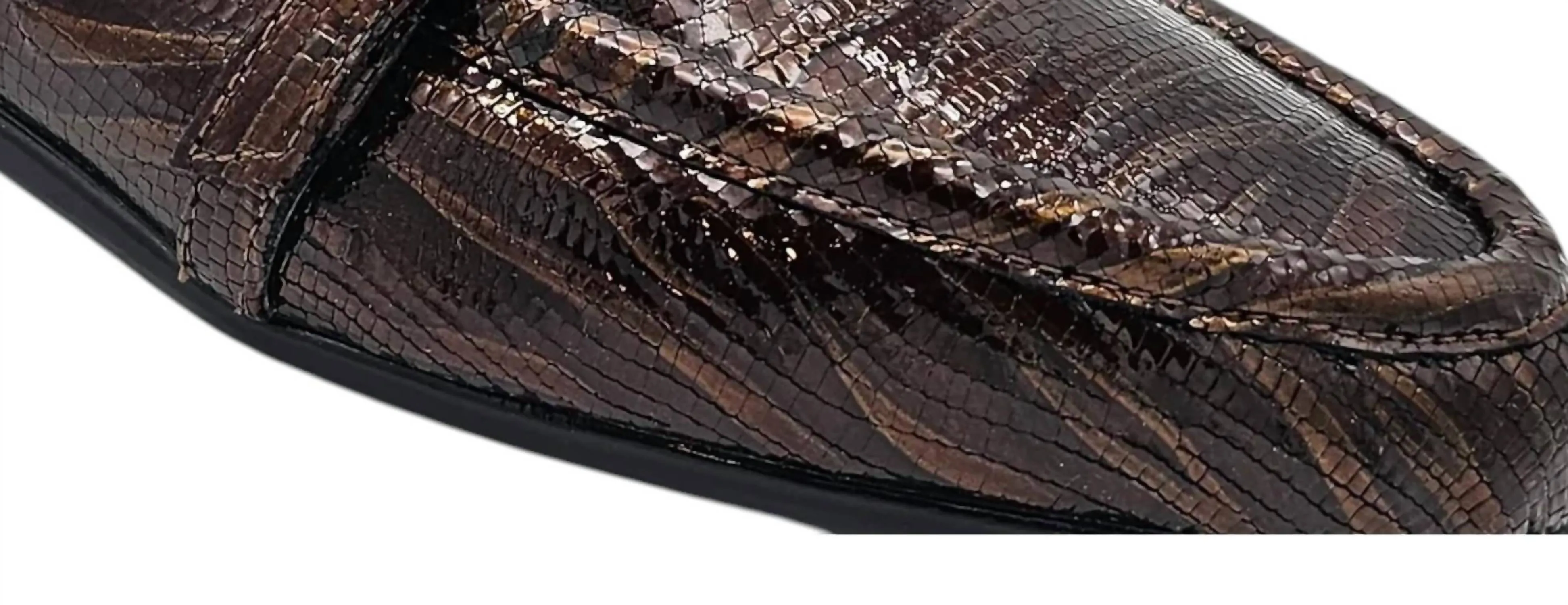 Women's Okapi Tiger Print Flat Shoes In Cognac