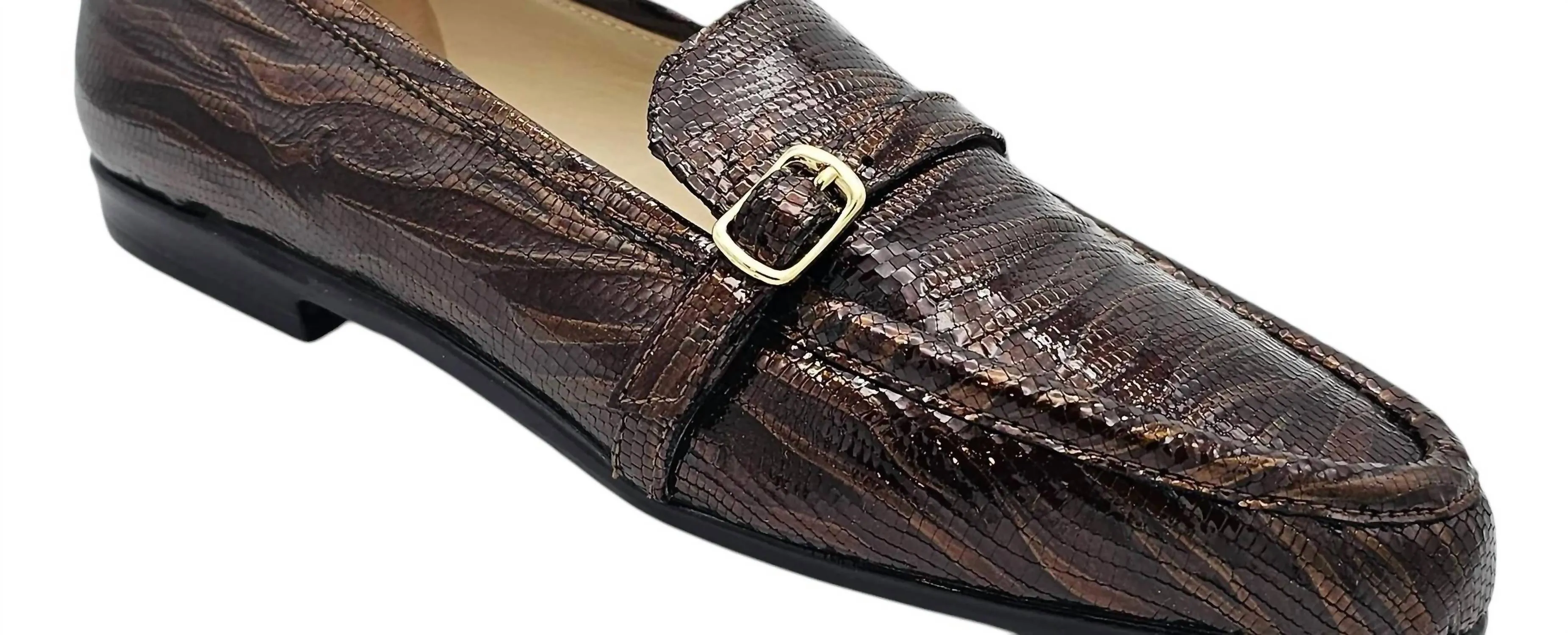 Women's Okapi Tiger Print Flat Shoes In Cognac