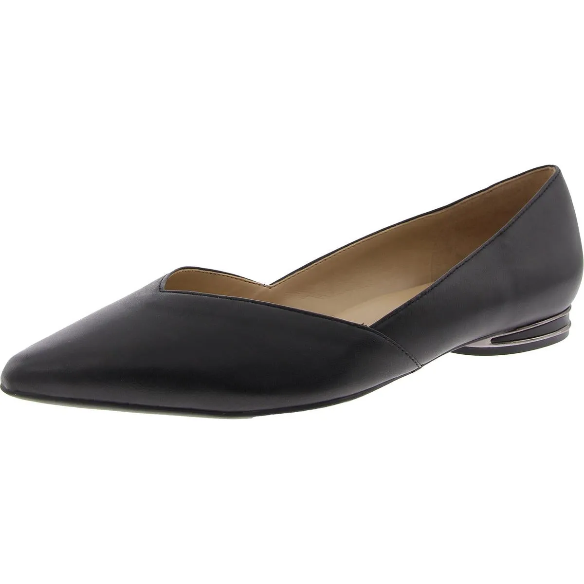 Womens Patent Pointed Toe Ballet Flats