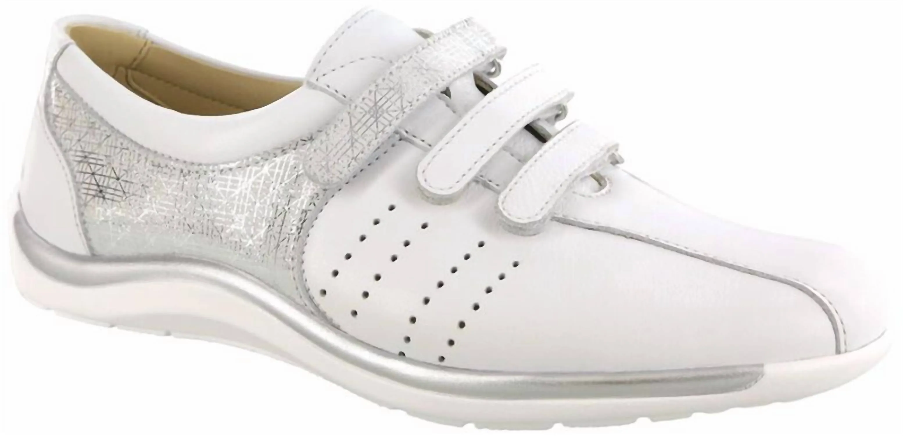 Women's Race Time Walking Shoe In Chalk/silver